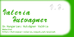 valeria hutvagner business card
